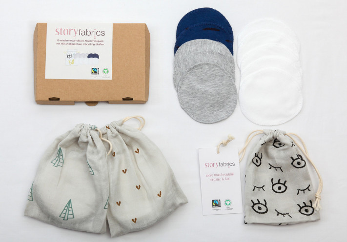 Washable make up removal pads, 10 pieces per set.