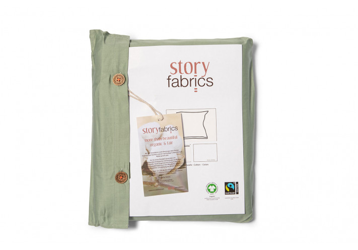 Duvet Bezug aus Satin Baumwoll-Stoff. GOTS und Fairtrade zertifiziert