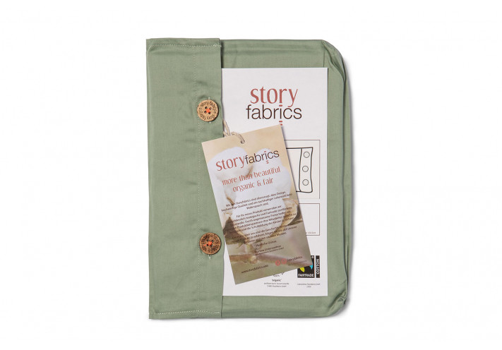 Pillow case with organic cotton. Fairtrade and organic cotton. Forrest Green.