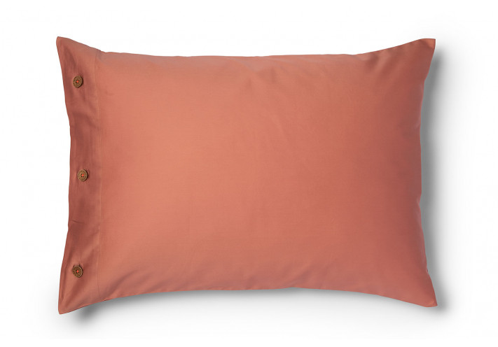 PILLOW CASE SATEEN Terracotta with...