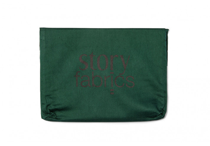 Pillow case with organic cotton. Fairtrade and organic cotton. Forrest Green.