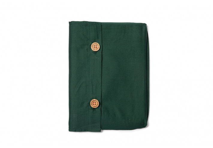 Pillow case with organic cotton. Fairtrade and organic cotton. Forrest Green.