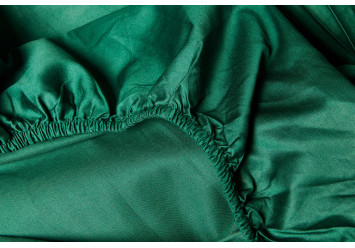 Spannbettlaken Rundumgummi aus Baumwoll Satin Koralle 2