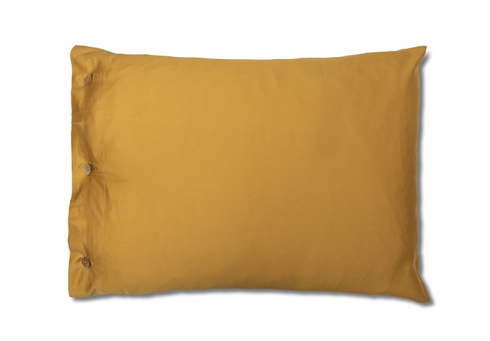 PILLOW CASE SATEEN Gold with coconut...