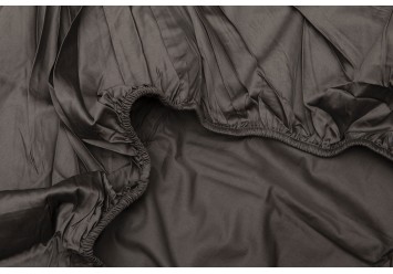 Fitted Sheet Sateen Stone