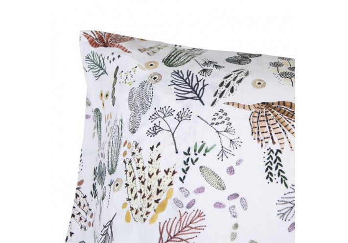 Pillow case with organic cotton. Fairtrade and organic cotton. Forrest Green.