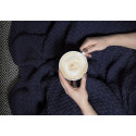 Strickdecke mit Zopfmuster