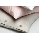 PILLOW CASE SATEEN WITH COCONUT BUTTONS SAND