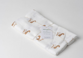 Nuschi - Mulltuch - Eichhörnchen 2